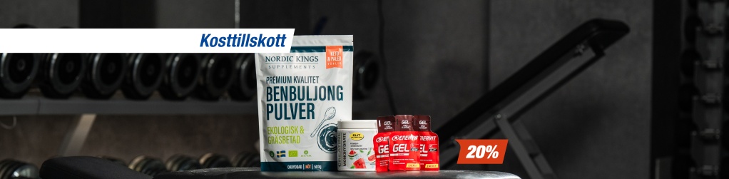 20% p� kosttillskott